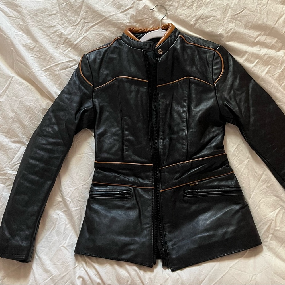 Vintage Brimaco Cafe Racer Leather Motorcycle Jacket